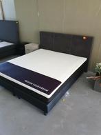 Boxspring nr13.  180 x 200 cm antraciet nieuw, Ophalen, 180 cm, 200 cm, Nieuw