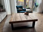 Salontafel steigerhout stalen u poot, Huis en Inrichting, Ophalen, 50 tot 100 cm, Zo goed als nieuw, Minder dan 50 cm