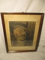 tekening - print maffia figuur jaren 60, Antiek en Kunst, Verzenden