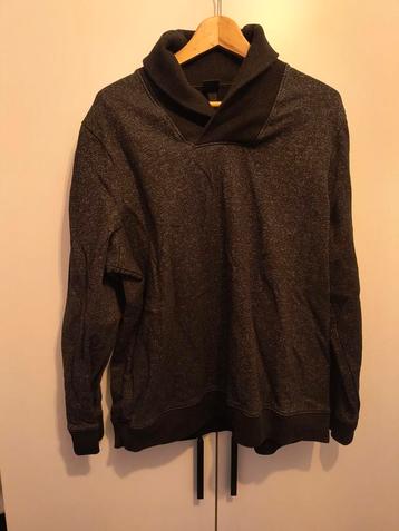 Zwart/grijs vest met hoge kraag - XL beschikbaar voor biedingen