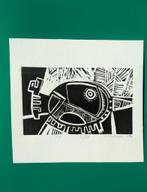 Linosnede, Antiek en Kunst, Kunst | Etsen en Gravures, Ophalen of Verzenden