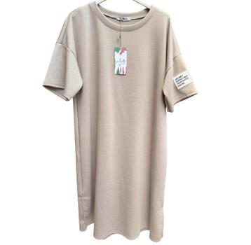 Taupe shirt/jurkje "Life isn't perfect" one size beschikbaar voor biedingen