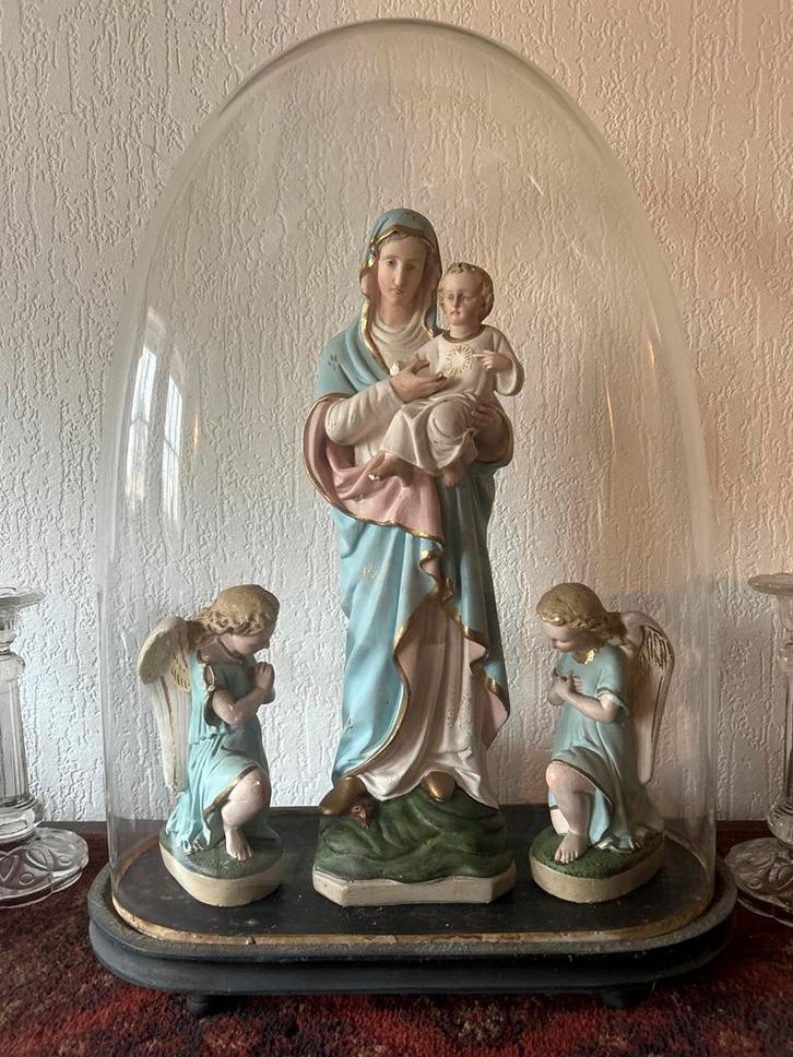 Maria met Kind en Engelen in Stolp, Antiek en Kunst, Antiek | Religie, Ophalen