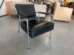 2 Showmodel Design on Stock Spunk fauteuil zwart leer Stoel, Ophalen of Verzenden, Eyye, 50 tot 75 cm, Design on Stock