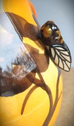 Kan~Frans~met 3d Cicade~Krekel~ciderkan~Vintage, Ophalen of Verzenden