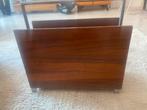 Mid Century palissander met chroomkrantenbak, Ophalen of Verzenden, Gebruikt