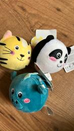 3 x squeezie tijger& panda & draak HEMA nieuw met kaartje, Fietsen en Brommers, Ophalen of Verzenden, Nieuw