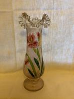 Prachtige Victoriaanse vaas, handbeschilderd. Hoogte 33 cm!, Ophalen of Verzenden