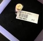 14K Gouden Dames Zegelring - Letter M, Sieraden, Tassen en Uiterlijk, Ringen, Nieuw, Ophalen of Verzenden, Kleiner dan 17, Dame