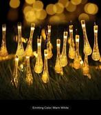 String van 30 lampjes op zonne-energie, Tuin en Terras, Buitenverlichting, Zonne-energie, Kunststof, Minder dan 50 watt, Overige typen