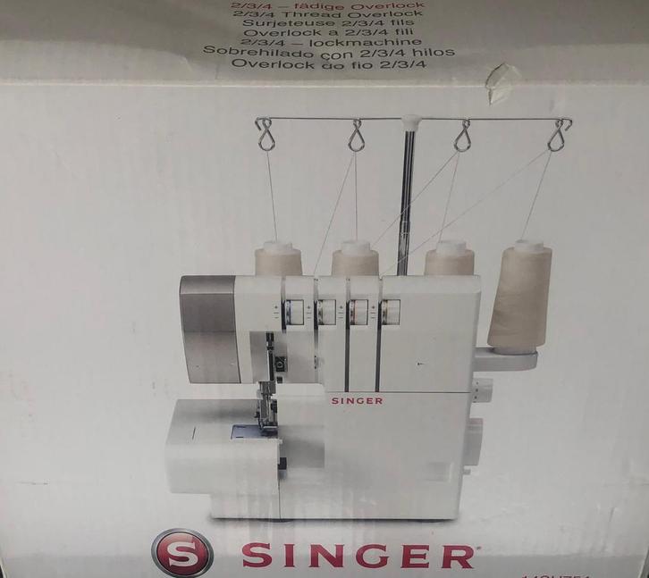 Lockmachine singer overlock 14sh754 nieuw, Hobby en Vrije tijd, Naaimachines en Toebehoren, Nieuw, Lockmachine, Singer, Ophalen