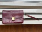 Leren tasje clutch, Ophalen of Verzenden, Gebruikt, Rood, Overige typen