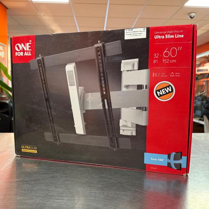 One For All WM 6451 Ultra-slim Tv-beugel | Nieuw uit doos, Audio, Tv en Foto, Televisies, Nieuw