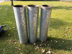 Dubbelwandige Kachelpijp 3x1m - 180mm, Doe-het-zelf en Verbouw, Buizen en Afvoer, Ophalen, Gebruikt, 2 tot 4 meter, Rvs