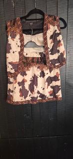 Carnavalskleding Cowboy pak meisjes maat 128/140, Ophalen of Verzenden, Zo goed als nieuw, 134 t/m 140, Meisje