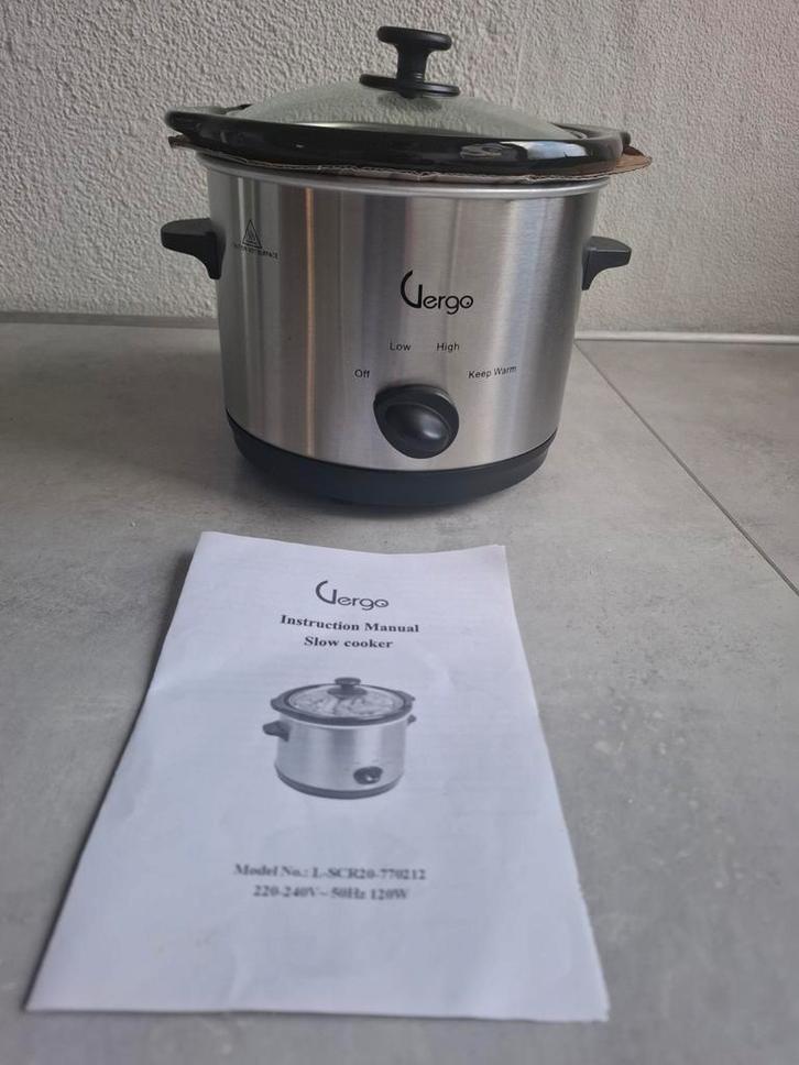 Uergo Slowcooker 1.5L - nieuw!, Witgoed en Apparatuur, Slowcookers, Zo goed als nieuw, Ophalen of Verzenden