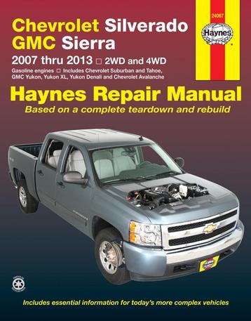 Chevrolet Silverado Avalanche Tahoe 2007-2013 Haynes boek