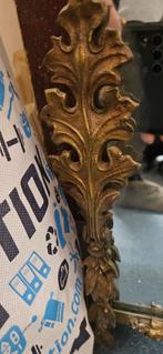 Oude grote zware spiegel met koper ., Ophalen