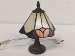 A6990 Tifanny Tafellamp, Huis en Inrichting, Ophalen of Verzenden, Gebruikt, Metaal, 75 cm of meer