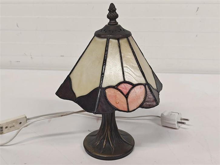 A6990 Tifanny Tafellamp, Huis en Inrichting, Lampen | Tafellampen, Gebruikt, 75 cm of meer, Metaal, Ophalen of Verzenden