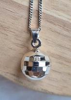 Zilveren kettinghanger Discobal, Ophalen of Verzenden, Nieuw, Zilver, Zilver