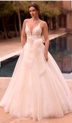 Losse tule organza blush rok strik losse top Bianco Evento, Ophalen of Verzenden, Nieuw, Trouwjurk