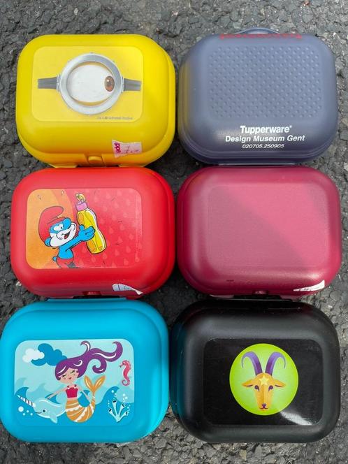 Tupperware mini clip doosjes met en zonder opdruk. Nieuw, Huis en Inrichting, Keuken | Tupperware, Nieuw, Overige typen, Blauw