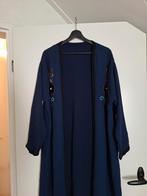Blauwe Abaya Kimono met Borduurwerk, Kleding | Dames, Blauw, Maat 42/44 (L), Ophalen of Verzenden, Zo goed als nieuw