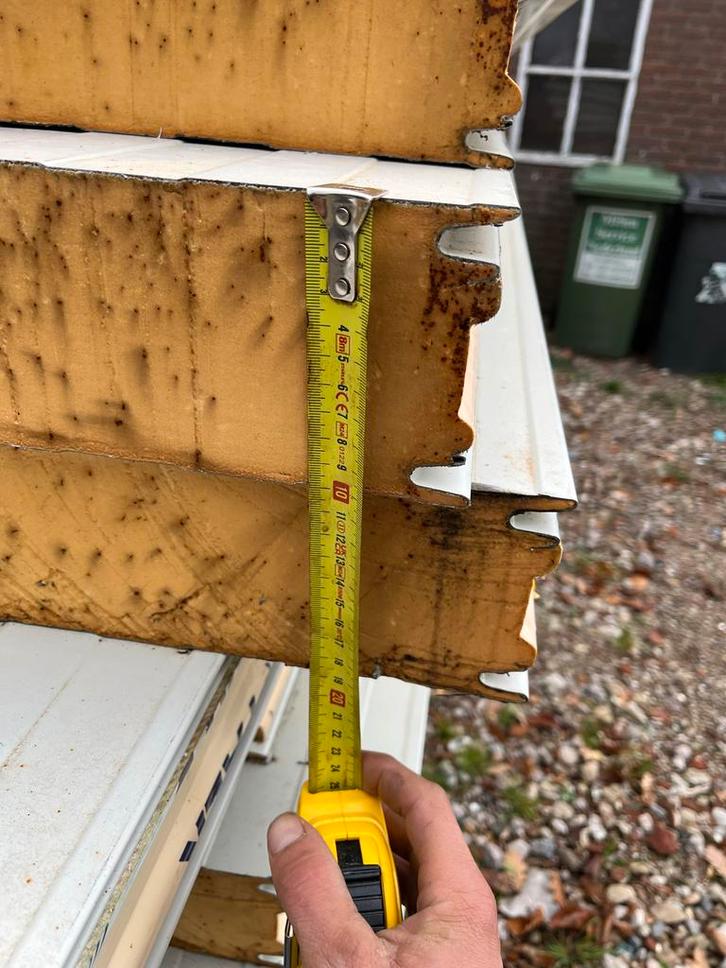 Sandwichpanelen - Isolatie voor Dak, Muur & Vloer, Doe-het-zelf en Verbouw, Isolatie en Afdichting, Gebruikt, Vloerisolatie, Hardschuim (Pir)