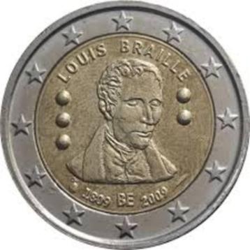 Belgie - 2 euro 2009 - Louis Braille beschikbaar voor biedingen