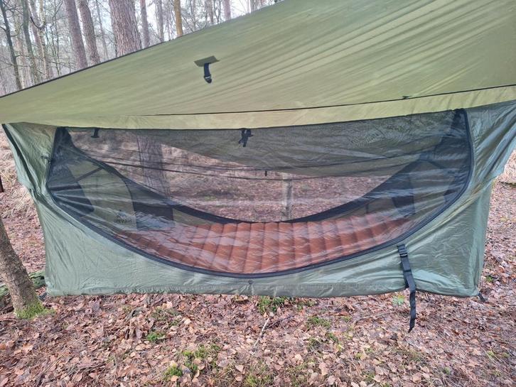 Haven Hammock met tarp en accessoires, Caravans en Kamperen, Kampeeraccessoires, Zo goed als nieuw, Ophalen of Verzenden