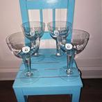 Abbaye de Leffe bierglazen 4 stuks, Verzamelen, Biermerken, Ophalen, Zo goed als nieuw, Glas of Glazen, Leffe