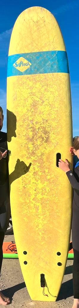 Softtec 8′4″ softtop surfboard–goede conditie,beginner board beschikbaar voor biedingen