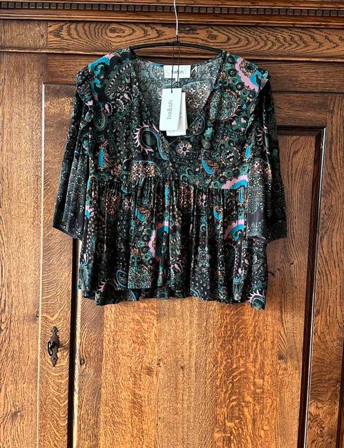 Ba&Sh Zarry top mt 4(XL), Kleding | Dames, Blouses en Tunieken, Zo goed als nieuw, Maat 46/48 (XL) of groter, Groen, Ophalen of Verzenden