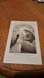 Oude religieuze prent - 1925, Franse brocante bidprent, Ophalen of Verzenden