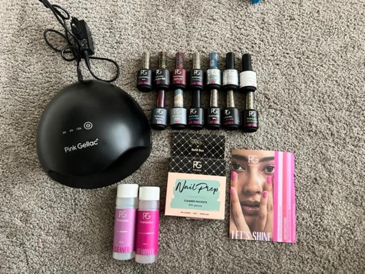 Pink Gellac en diverse nagelproducten o.a. Neonail, Gelzz, Sieraden, Tassen en Uiterlijk, Uiterlijk | Cosmetica en Make-up, Zo goed als nieuw