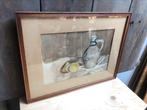 Antiek stilleven kruik en citroen brocante curiosa, Ophalen of Verzenden