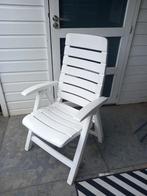 4x Hartman Tuinstoelen Wit - Inklapbaar & Verstelbaar, Tuin en Terras, Tuinstoelen, Ophalen, Gebruikt, Kunststof, Verstelbaar