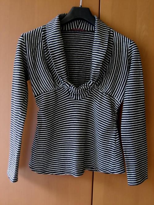 Zeer mooi zwart-wit truitje van FORNARINA, 36-38 snazzeys, Kleding | Dames, Truien en Vesten, Zo goed als nieuw, Maat 38/40 (M)