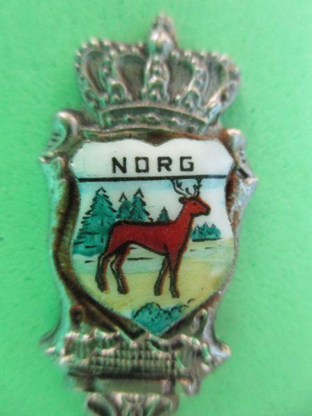 (A2120) Norg cocktailvorkje met hert, Verzamelen, Porselein, Kristal en Bestek, Gebruikt, Bestek, Overige materialen, Ophalen of Verzenden