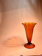 Art Deco Vaas amberkleurig jaren ‘30, Ophalen of Verzenden