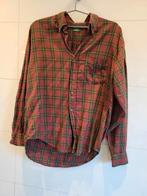 Vintage: 100% katoenen Benetton blouse Schotse ruit rood S/M, Maat 38/40 (M), Benetton, Ophalen of Verzenden, Zo goed als nieuw