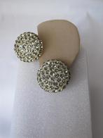 Oorbellen antiek celluloid koepel kristal rijnsteentjes, Verzenden, Overige materialen, Oorbellen