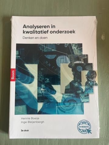 Analyse kwalitatief onderzoek - Hennie Boeije - Nieuw! beschikbaar voor biedingen