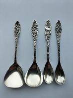 Lepeltjes Ajour suikerlepel verzilverd, Antiek en Kunst, Antiek | Bestek, Ophalen of Verzenden