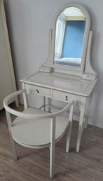 Prachtige antieke kaptafel inclusief bijpassende stoel, Huis en Inrichting, Tafels | Kaptafels, Ophalen, 100 tot 150 cm, 50 tot 100 cm