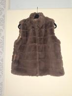 Bruine faux fur bodywarmer, Kleding | Dames, Maat 38/40 (M), Bruin, Ophalen of Verzenden, Zo goed als nieuw