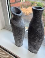 Moderne set vazen grijs, Huis en Inrichting, Ophalen, Overige kleuren, Aardewerk of Porselein, Zo goed als nieuw