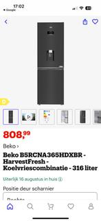 Beko koelkast met waterdispenser, 3 maanden oud, Ophalen, 200 liter of meer, Met aparte vriezer, Nieuw
