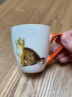 Mok Francien kat kitten met oranje oor, Ophalen of Verzenden, Zo goed als nieuw, Overige stijlen, Kop(pen) en/of Schotel(s)